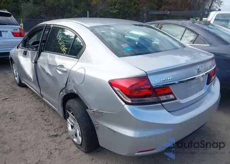 2014 Honda Civic Lx z USA, uszkodzony, nr VIN 19XFB2F51EE225836